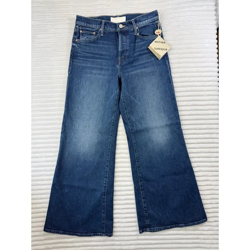 Mother SUPERIOR Lil’ Tomcat Roller Skimp 29 Perfectly Imperfect Wide Leg Jeans